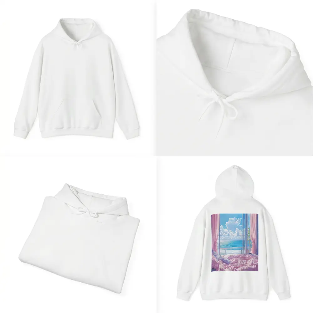 Anime Bedroom Ocean View Pink Aesthetic – Hoodies