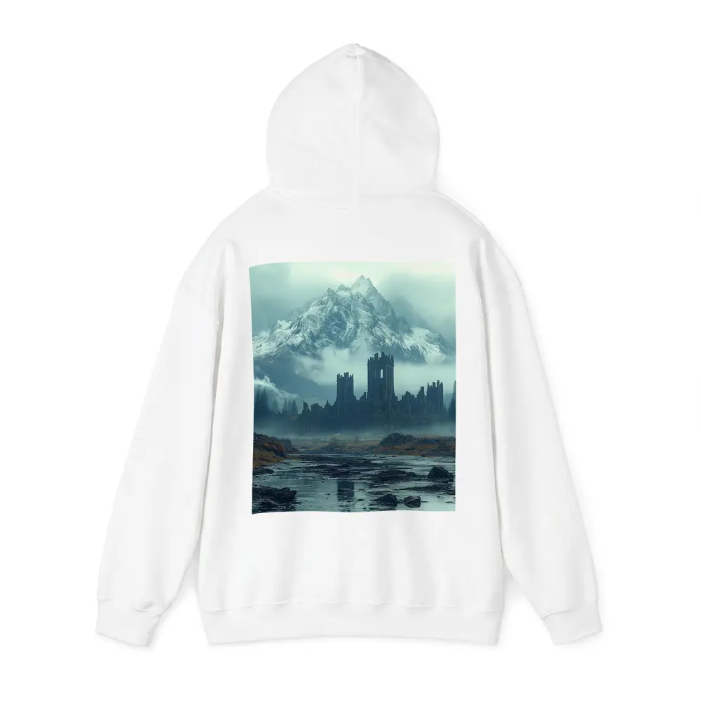 Dark Castle Ruins Misty Mountain Forest – Hoodies