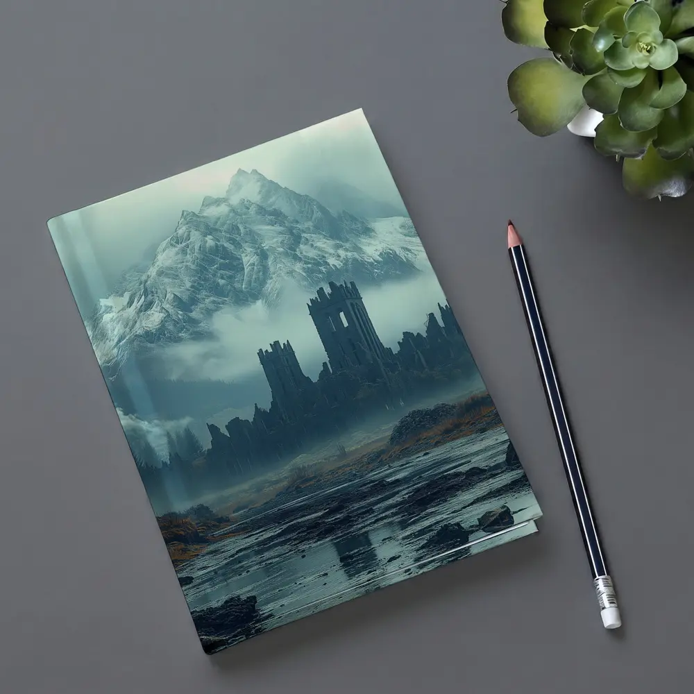 Dark Castle Ruins Misty Mountain Forest – Notebooks