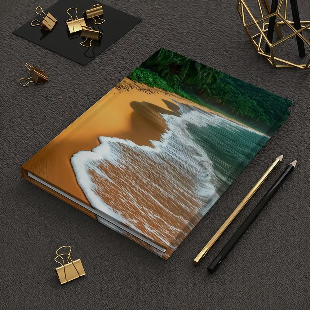 Tropical Beach Golden Sand Palm Trees – Notebooks