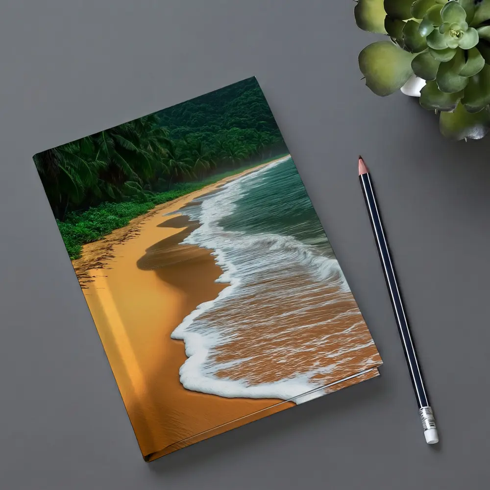 Tropical Beach Golden Sand Palm Trees – Notebooks