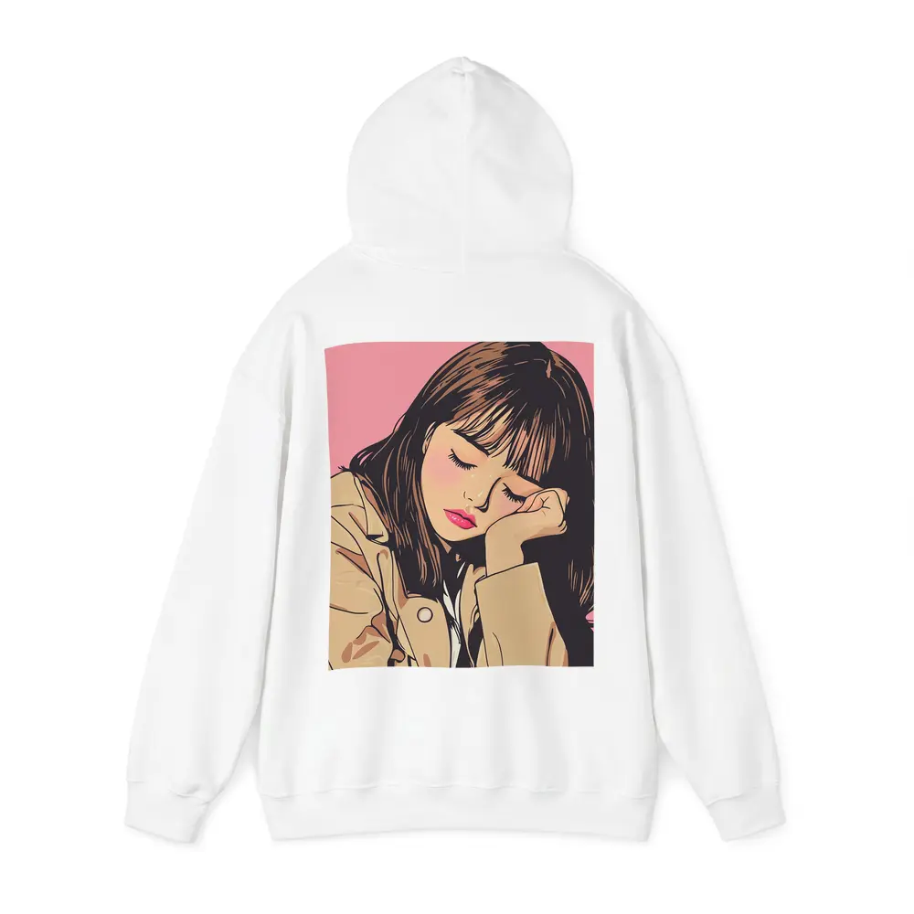 Dreamy Anime Girl Pink Pop Art – Hoodies