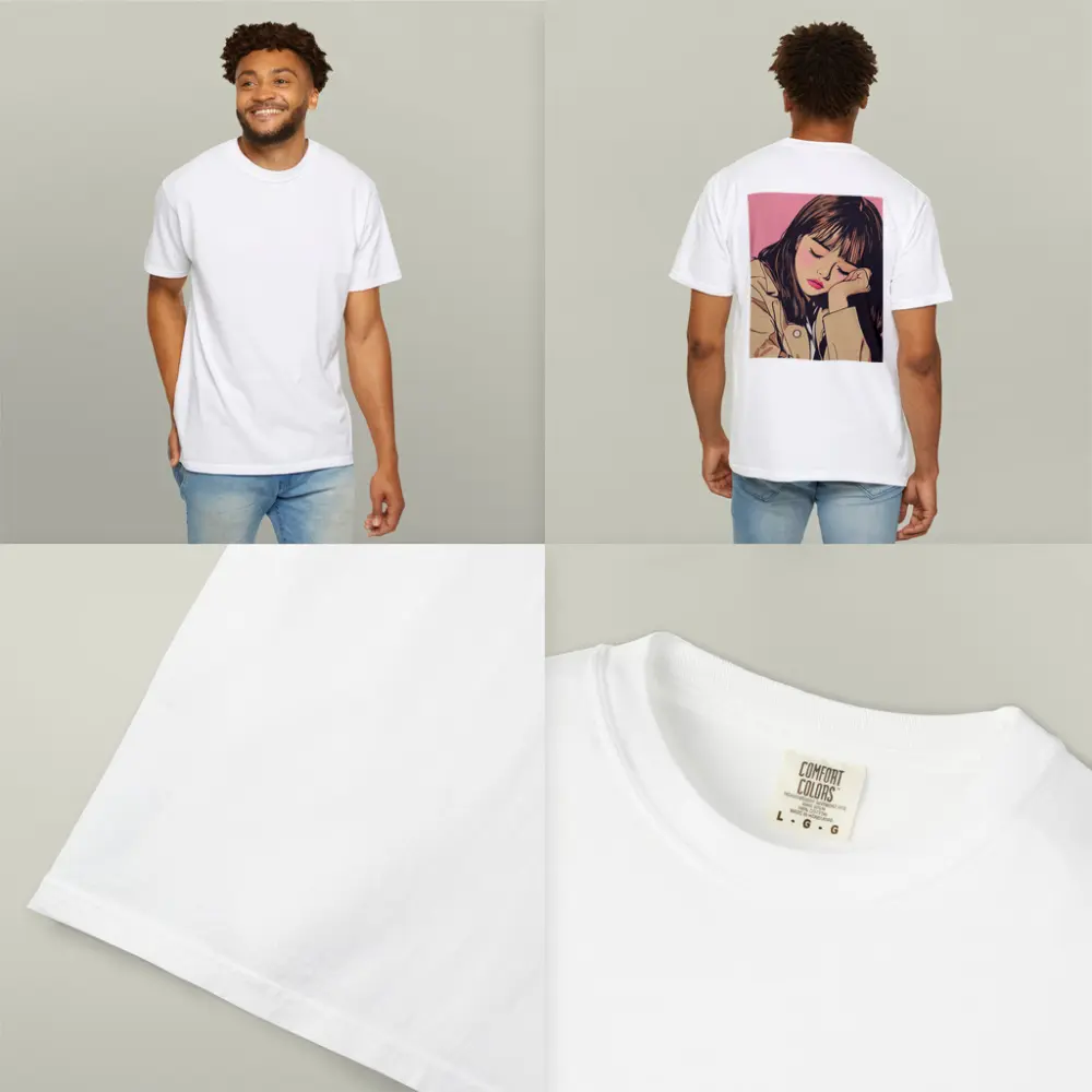Dreamy Anime Girl Pink Pop Art – T-Shirts