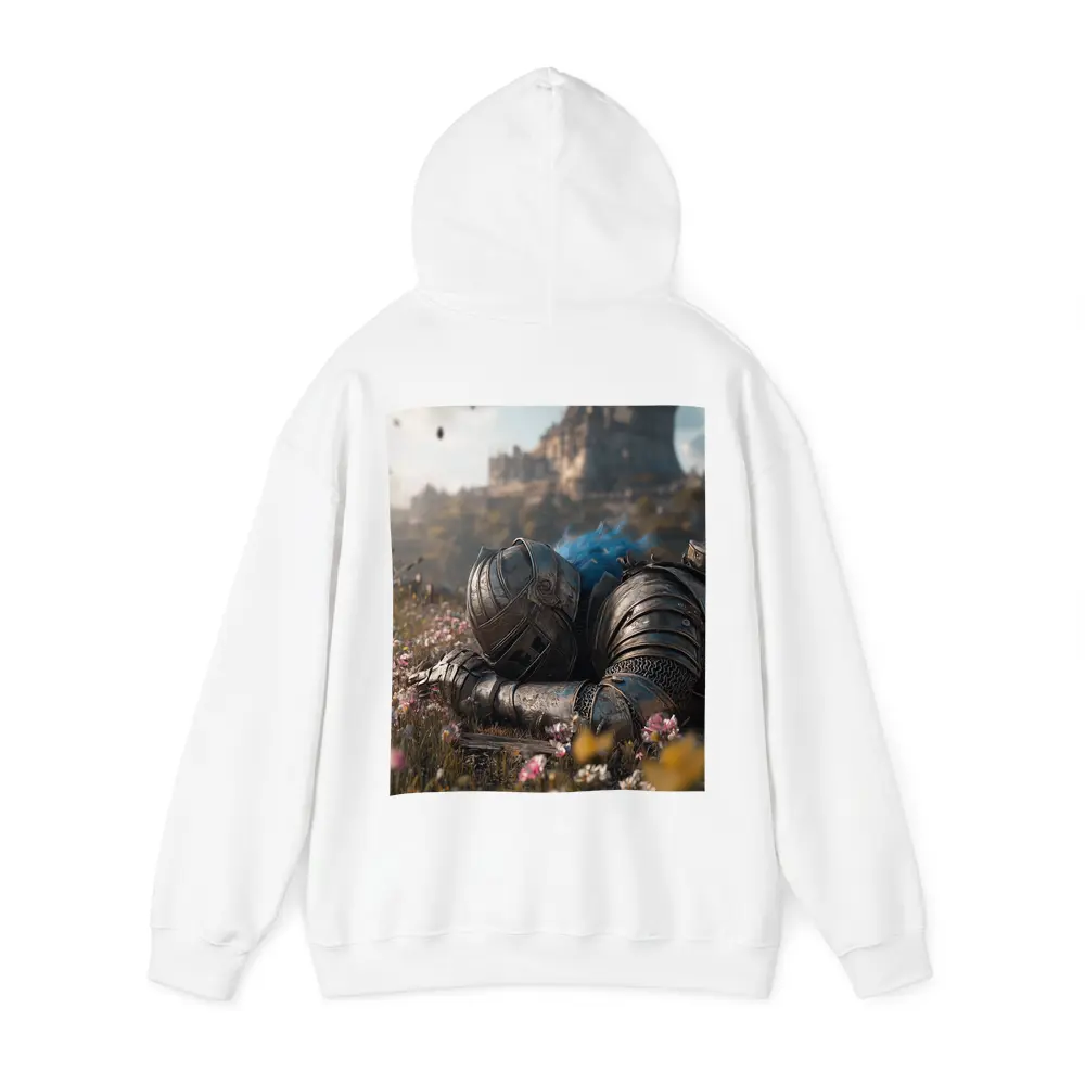 Fallen Knight Armor Castle Wildflowers Field – Hoodies