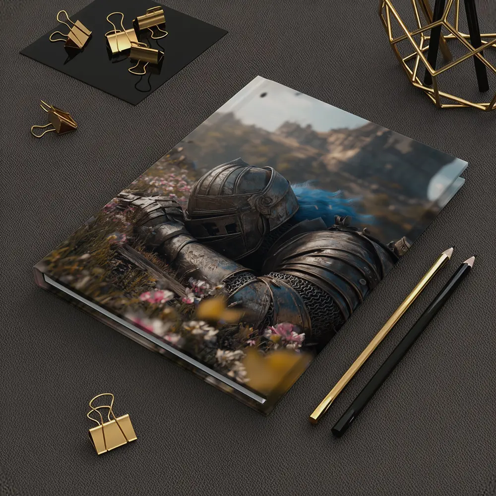Fallen Knight Armor Castle Wildflowers Field – Notebooks