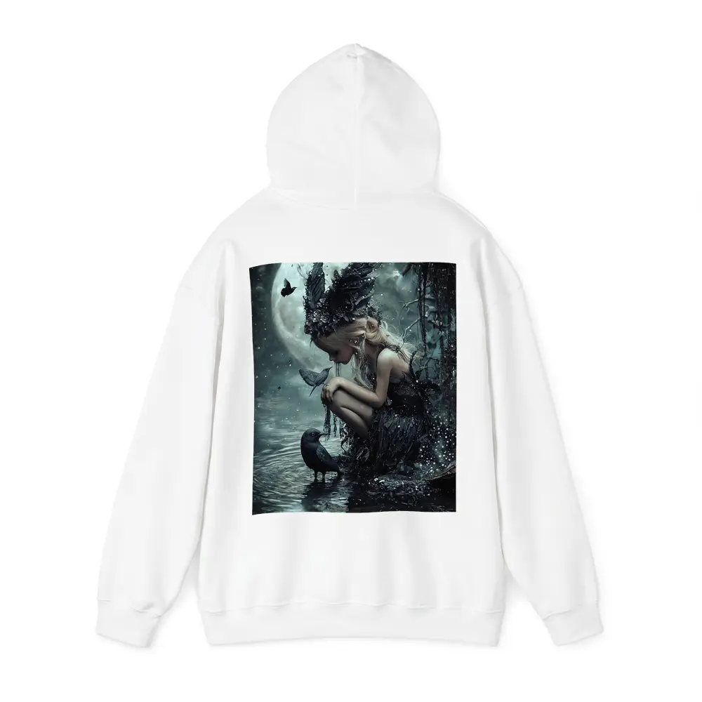 Dark Fairy Girl Raven Moonlit Water Fantasy – Hoodies