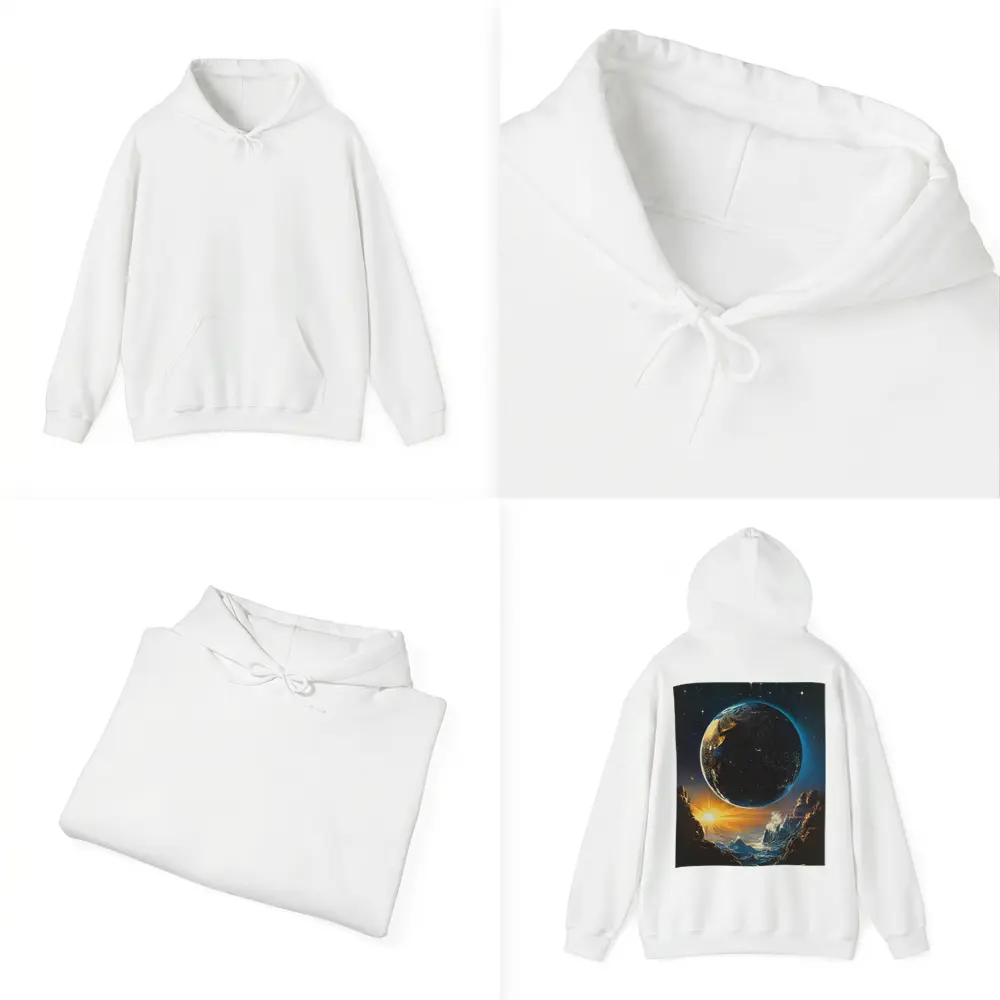 Earth From Space Cosmic Fantasy Painting – Hoodies