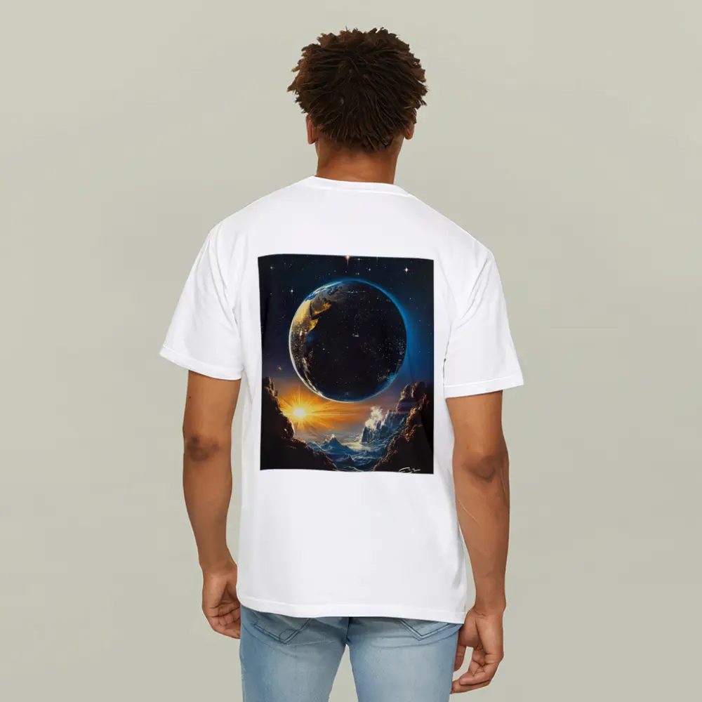 Earth From Space Cosmic Fantasy Painting – T-Shirts