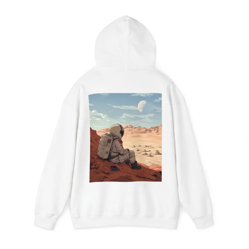 Astronaut Sitting on Mars Anime Art – Hoodies