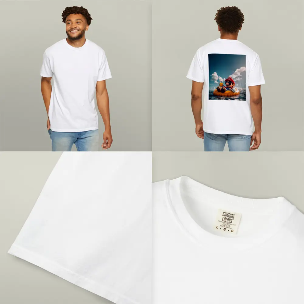 Mario Relaxing On Float Ocean Summer – T-Shirts