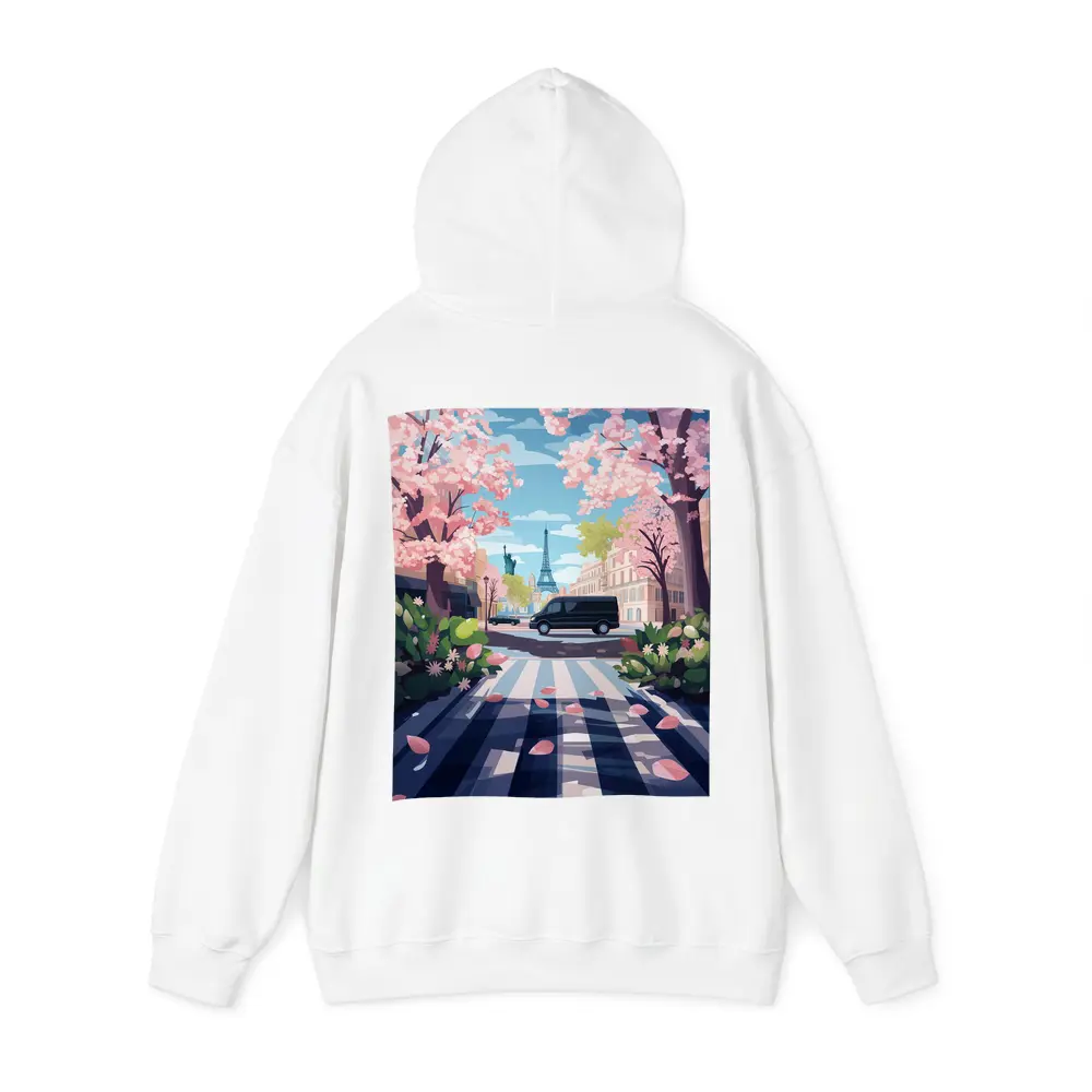 Eiffel Tower Paris Street Cherry Blossoms Spring – Hoodies