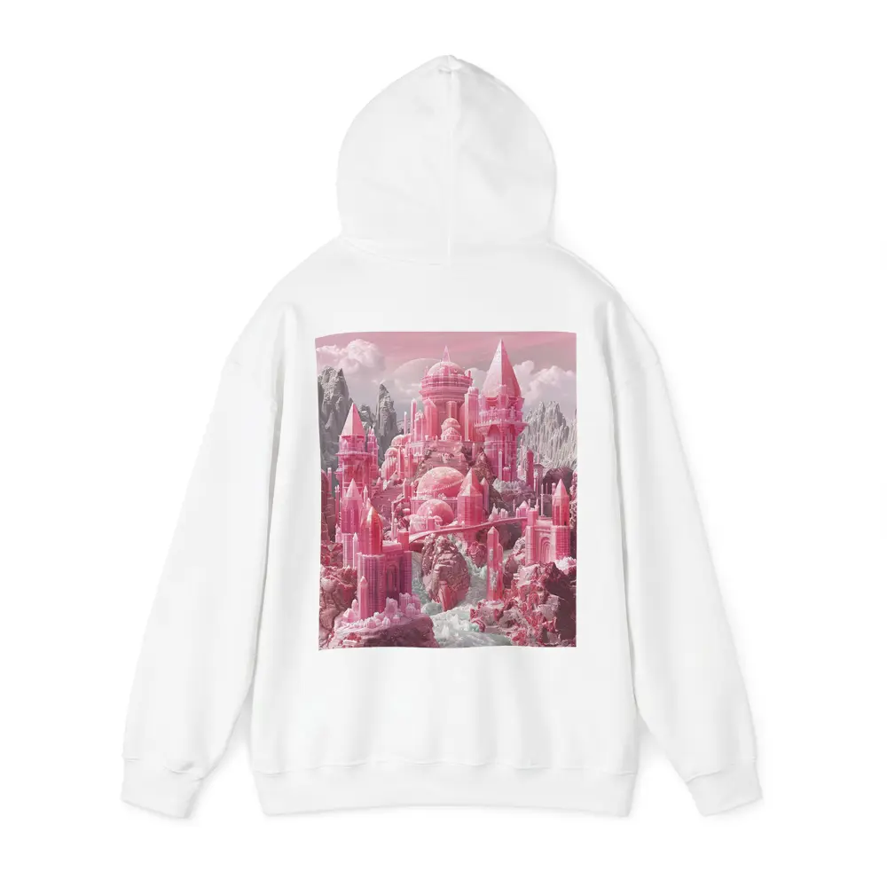 Pink Crystal Fantasy Castle Rocky Mountains – Hoodies