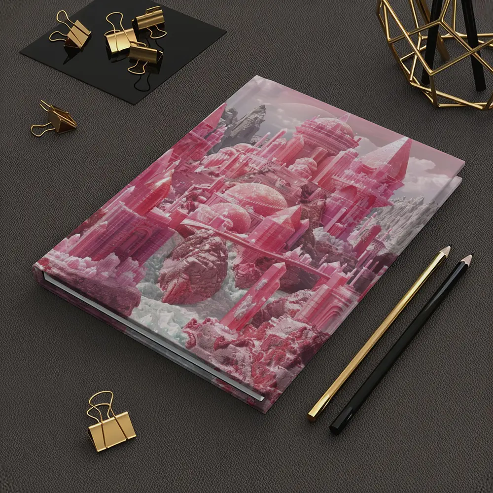Pink Crystal Fantasy Castle Rocky Mountains – Notebooks