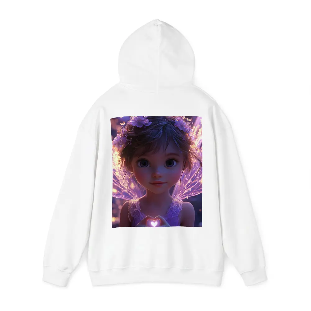 Fantasy Fairy Girl Purple Glowing Wings – Hoodies