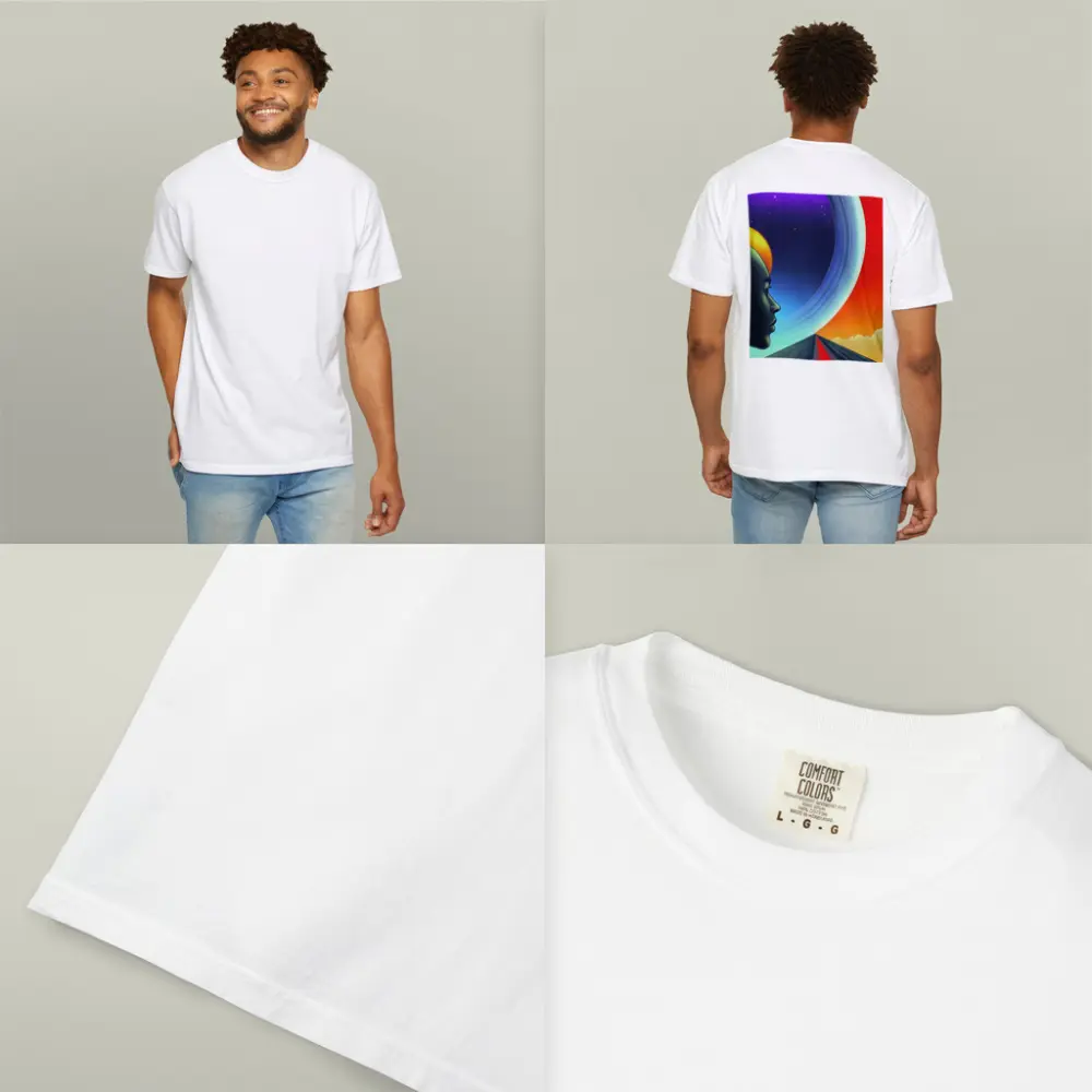 Surreal Human Head Cosmic Space Road – T-Shirts