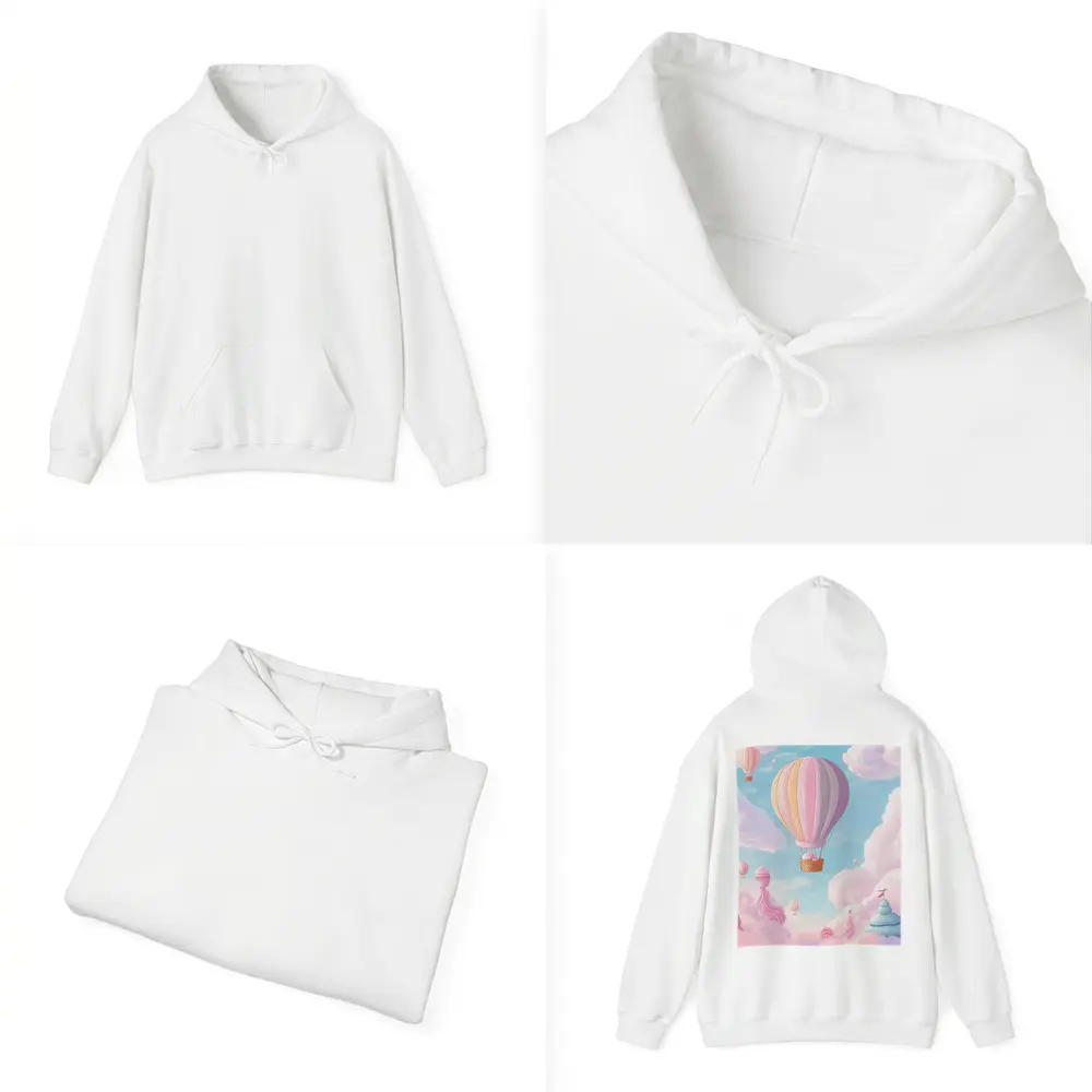 Pastel Hot Air Balloons Fantasy Sweet Sky – Hoodies