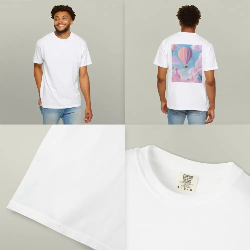 Pastel Hot Air Balloons Fantasy Sweet Sky – T-Shirts