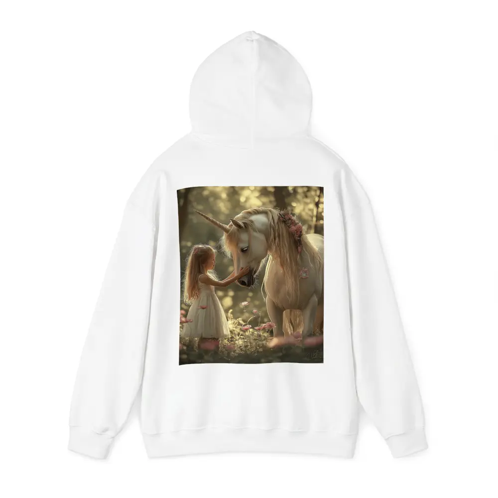 Little Girl and Unicorn Forest Fantasy – Hoodies