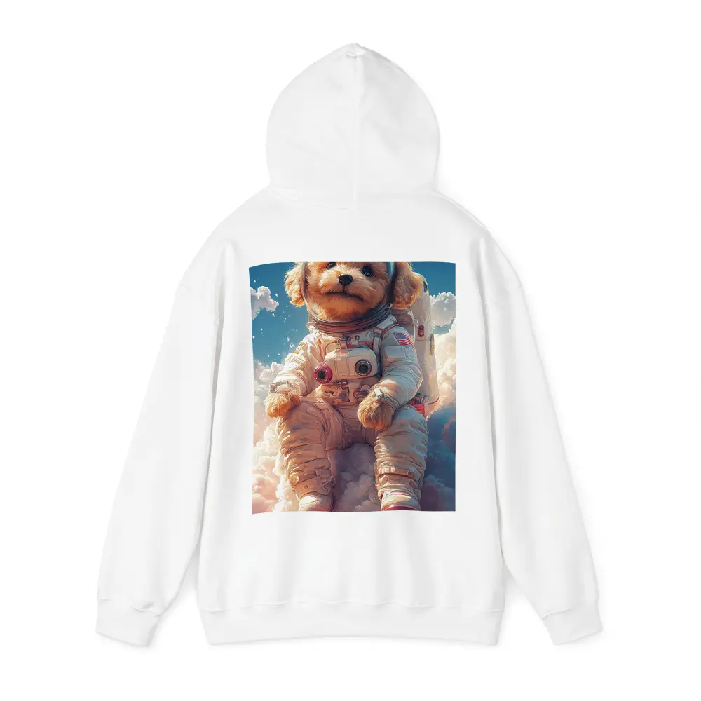 Poodle Puppy Astronaut Floating Among Clouds – Hoodies