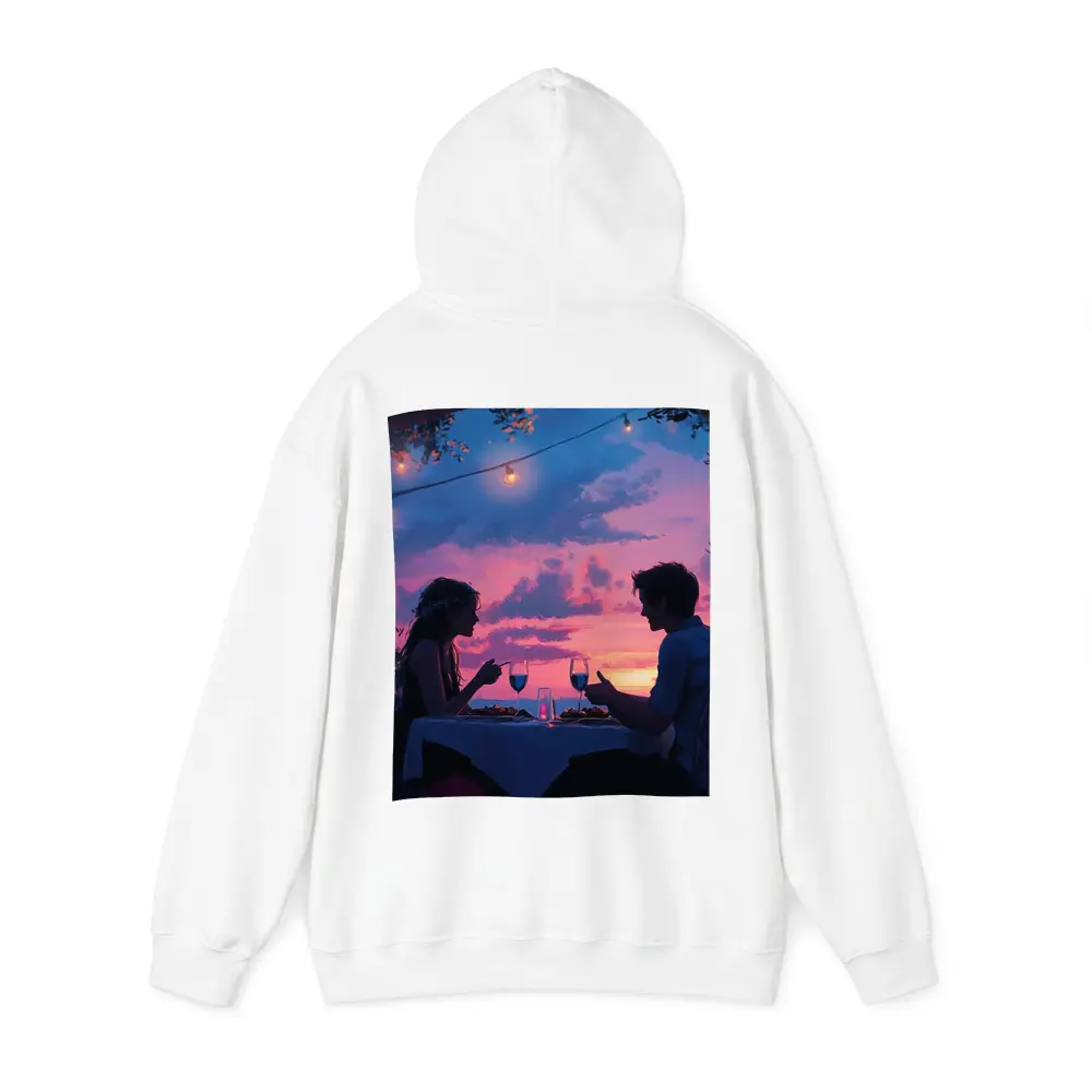 Romantic Couple Dinner Date Sunset Sky – Hoodies