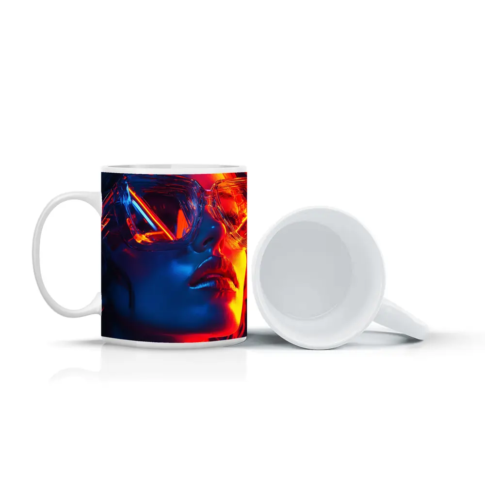Neon Fashion Woman Crystal Oversized Sunglasses – Mugs