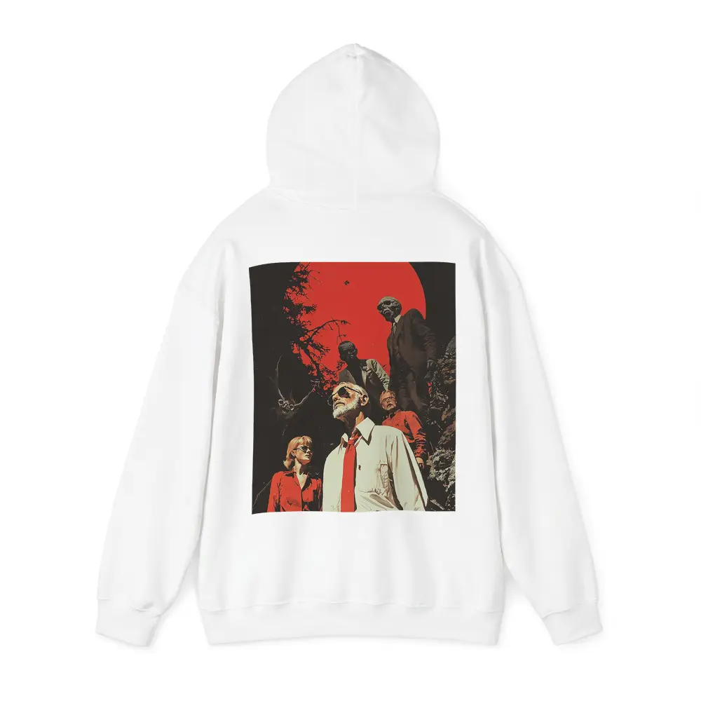 Retro Thriller Group Red Moon Dark – Hoodies