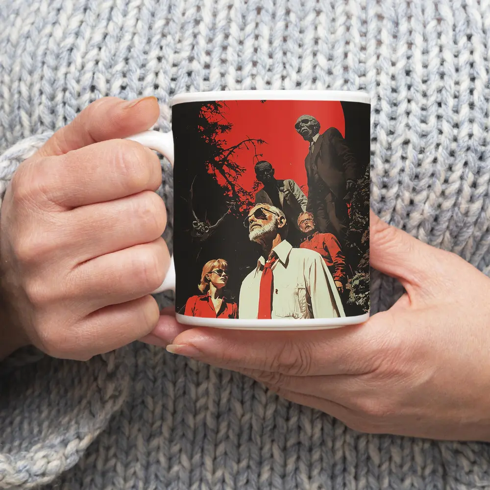Retro Thriller Group Red Moon Dark – Mugs