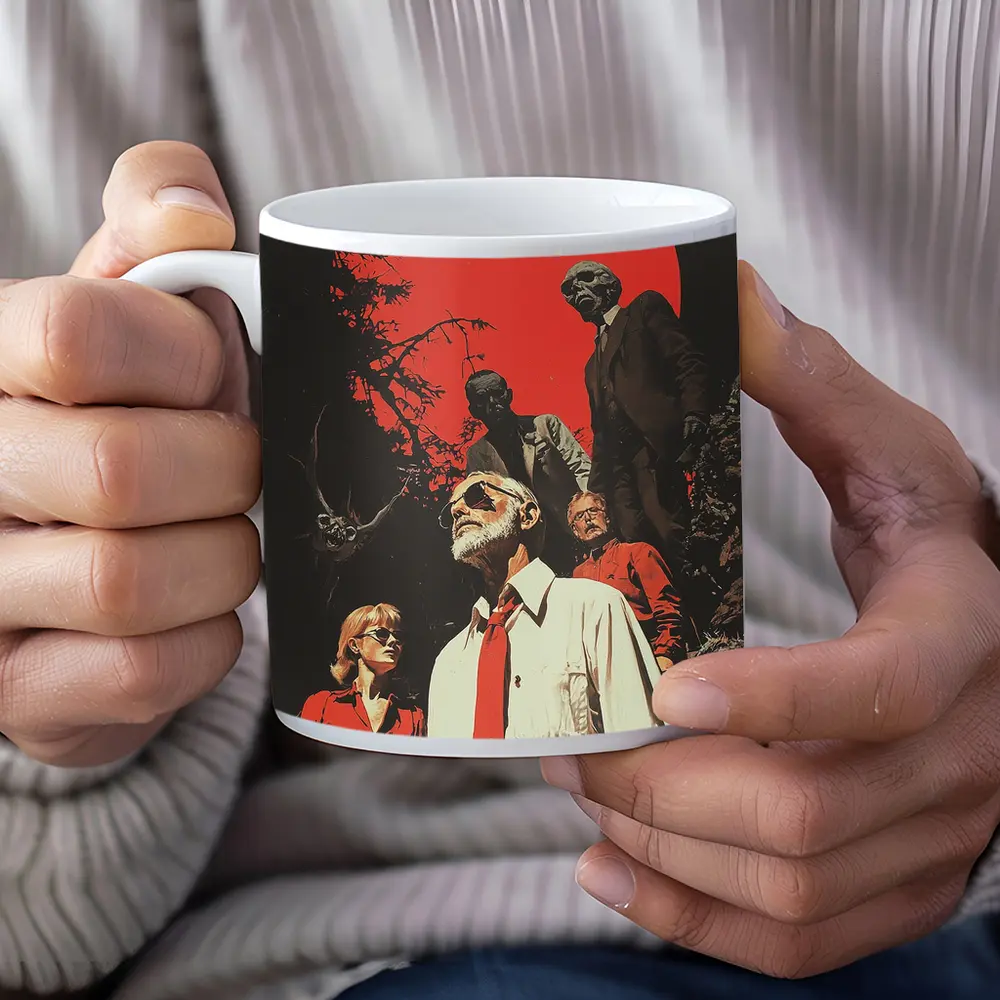 Retro Thriller Group Red Moon Dark – Mugs