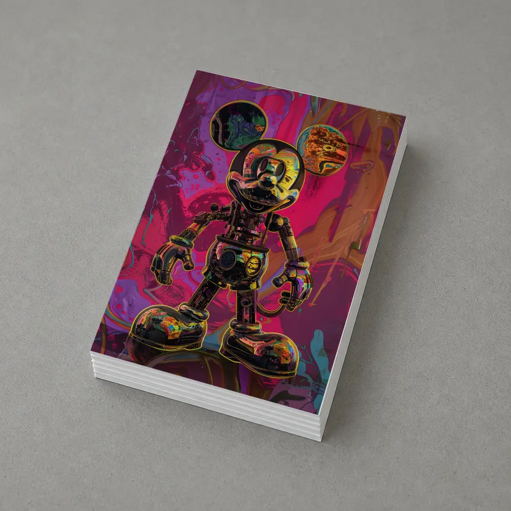 Robot Mickey Mouse Psychedelic Pop Art – Postcards