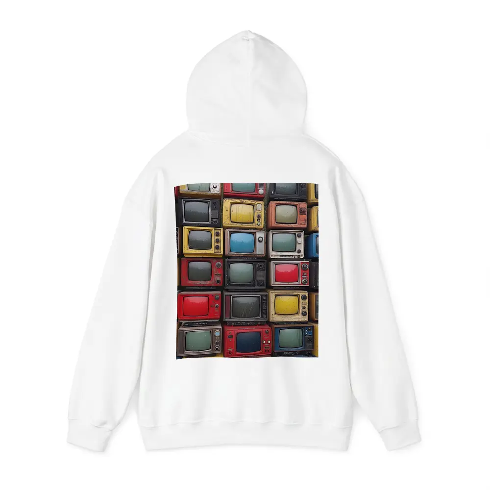 Stacked Vintage Color Televisions Outdoor Wall – Hoodies