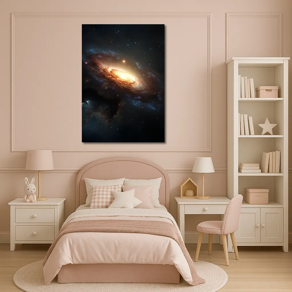Spiral Galaxy Deep Space Dark Universe – Wall Art