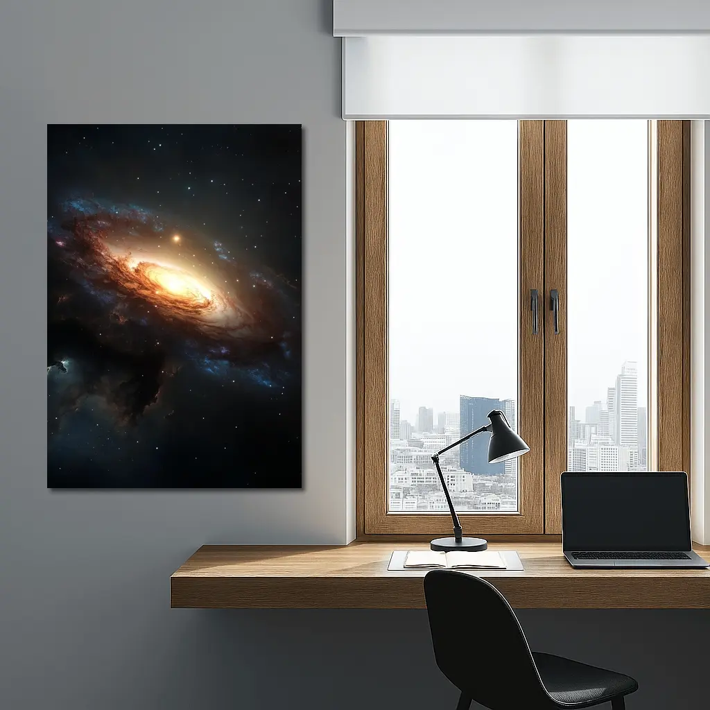 Spiral Galaxy Deep Space Dark Universe – Wall Art