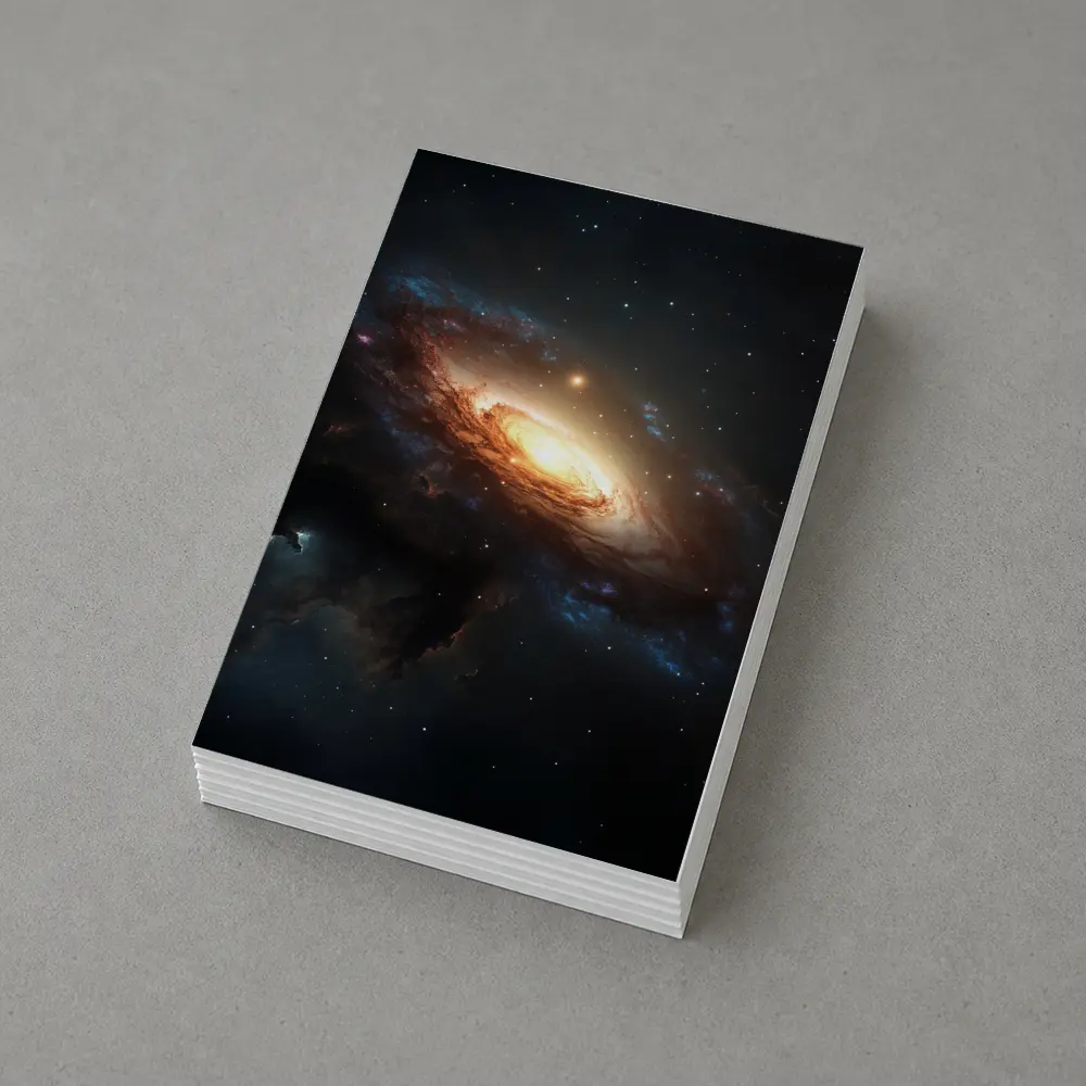 Spiral Galaxy Deep Space Dark Universe – Postcards