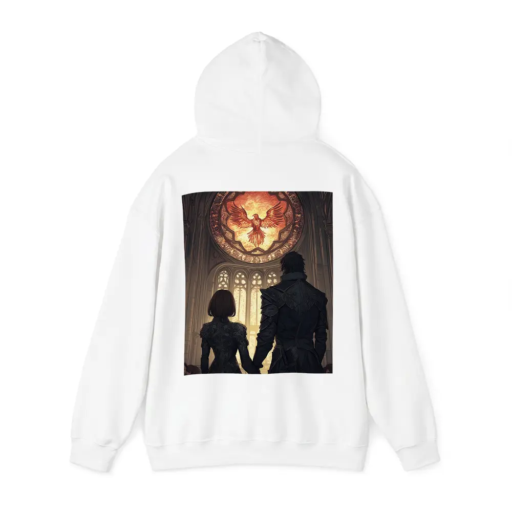 Anime Couple Cathedral Phoenix Stained Glass – Hoodies