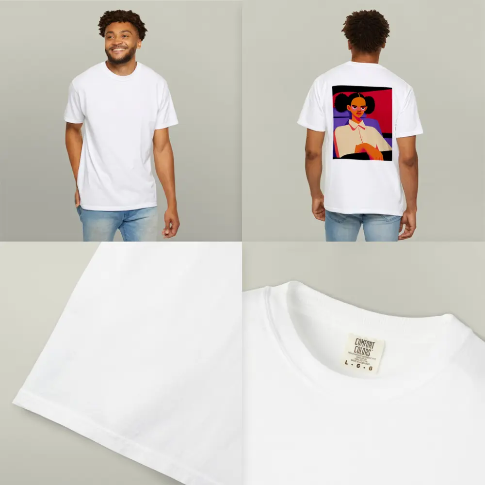 Angry Girl Illustration Bold Flat Art Style – T-Shirts