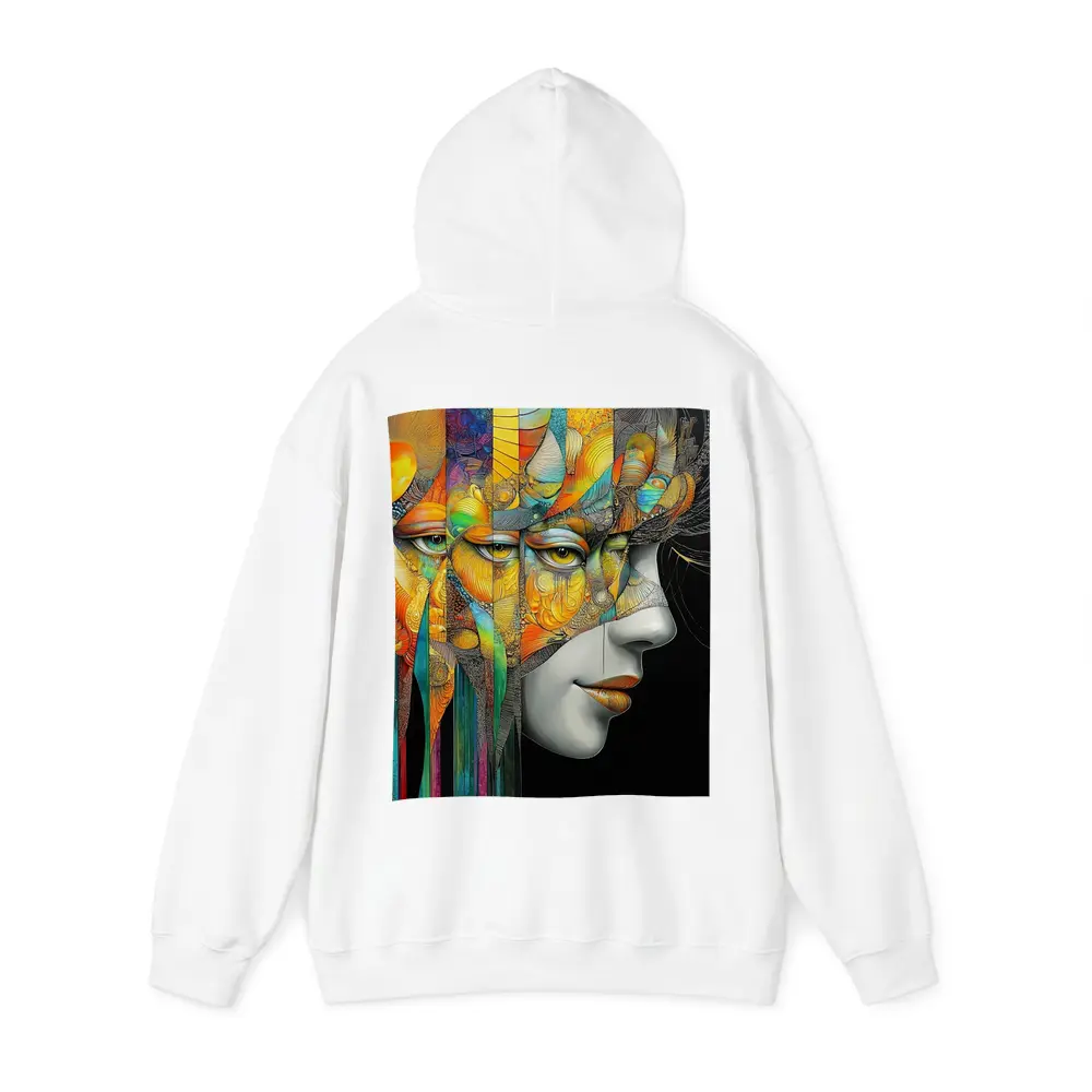 Surreal Woman Face Colorful Abstract Art – Hoodies