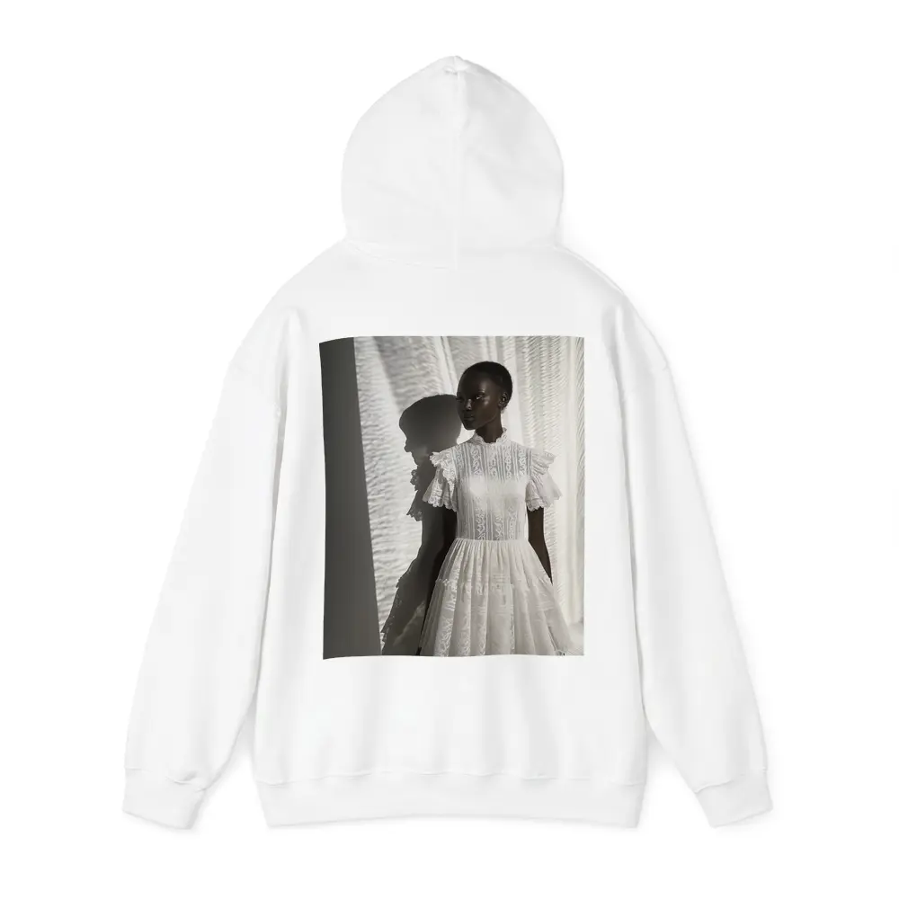 White Lace Dress Woman Soft Light – Hoodies