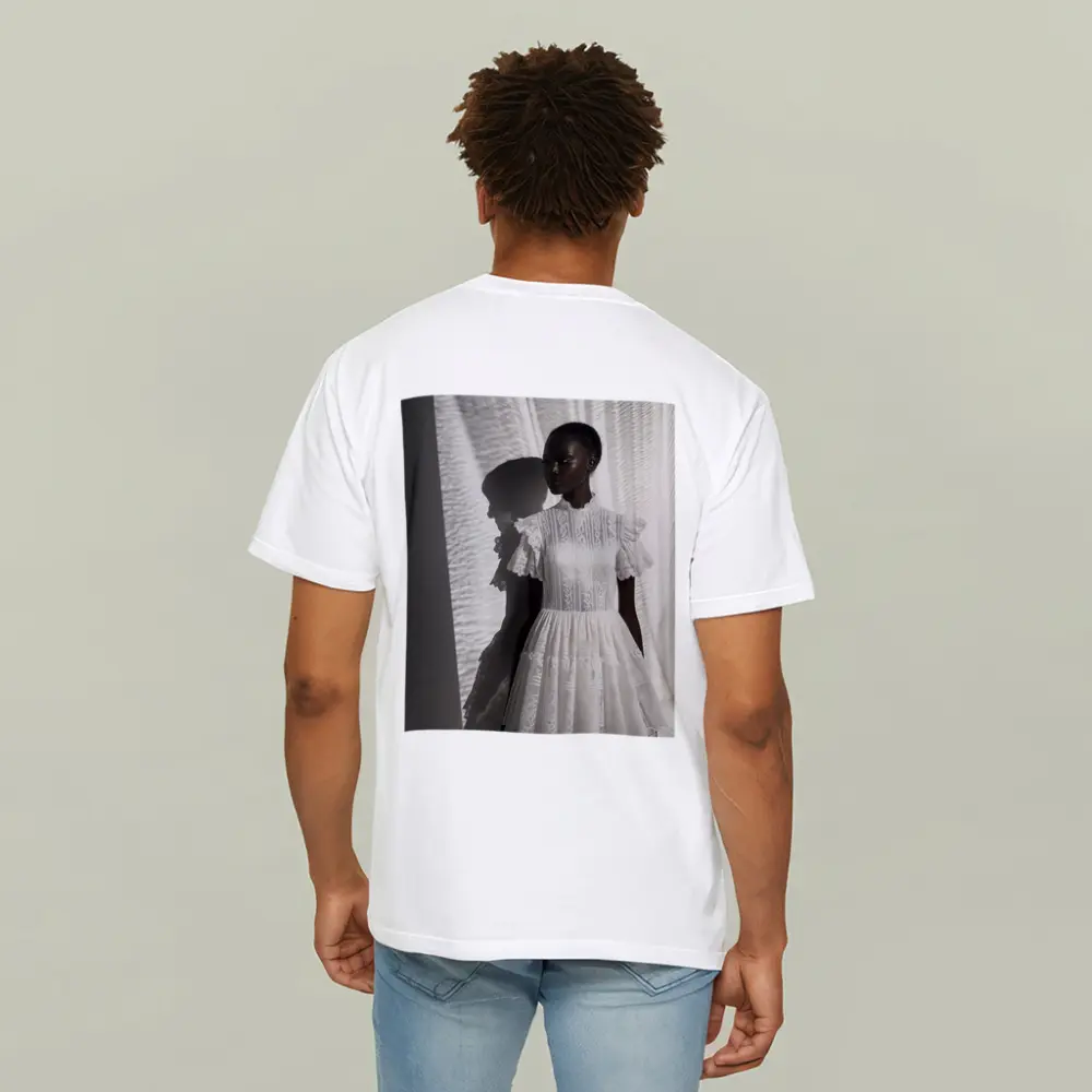 White Lace Dress Woman Soft Light – T-Shirts