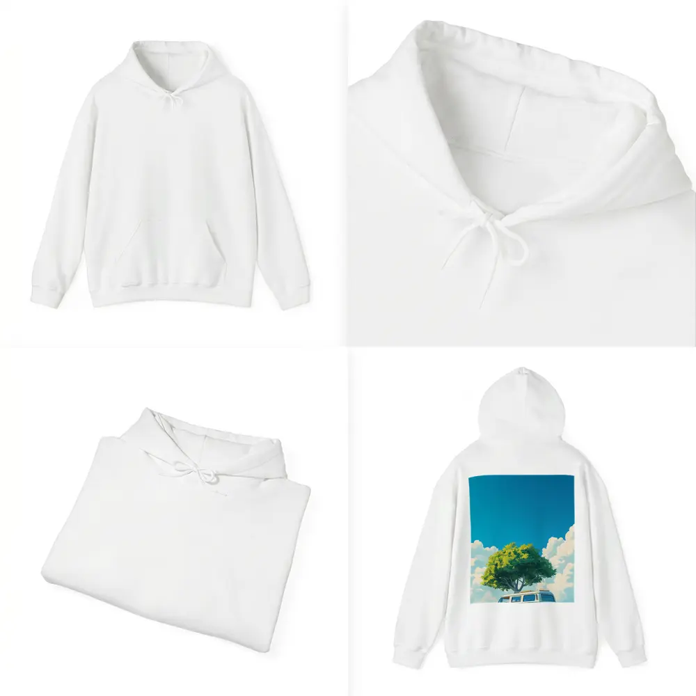 Anime Style Camper Van Summer Green Field – Hoodies