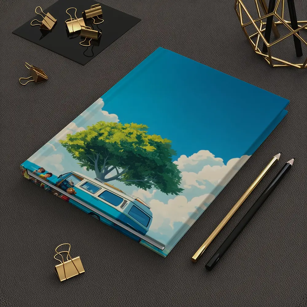 Anime Style Camper Van Summer Green Field – Notebooks