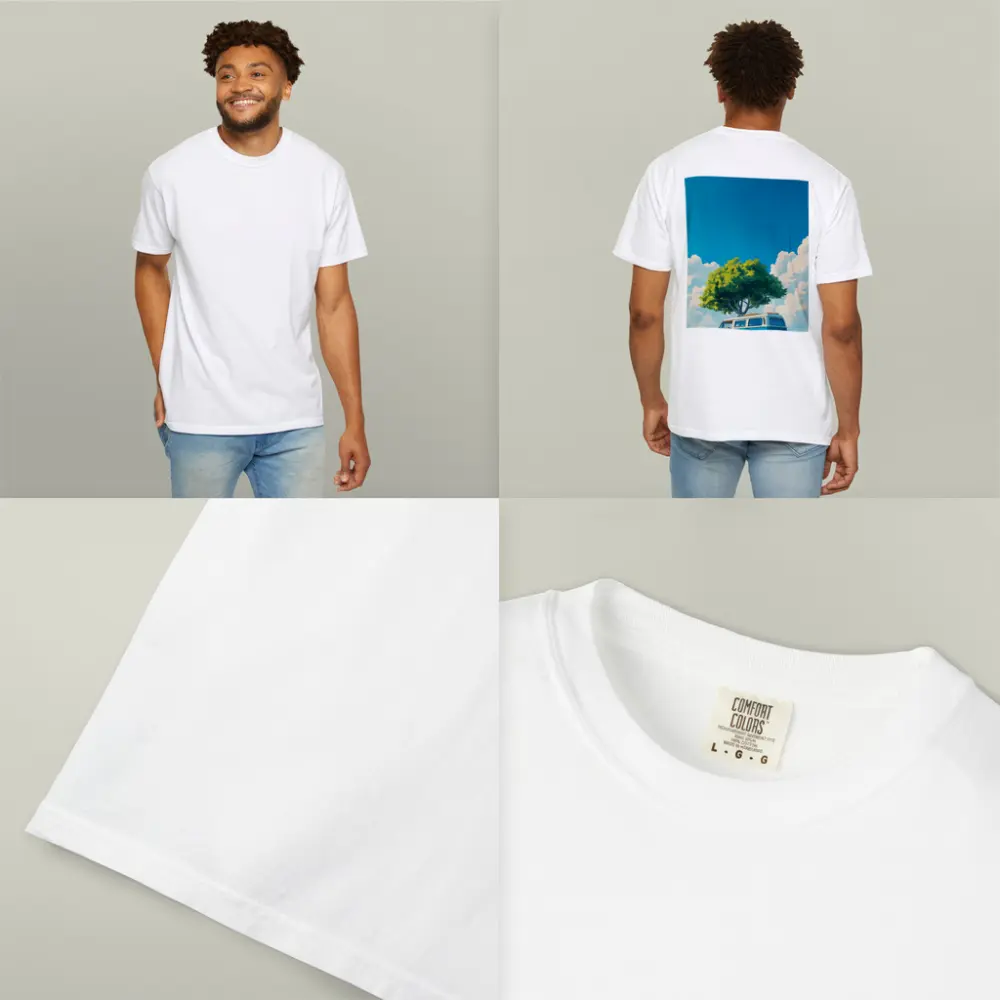 Anime Style Camper Van Summer Green Field – T-Shirts
