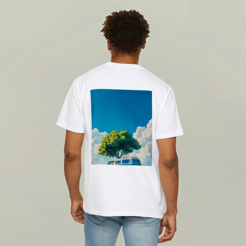 Anime Style Camper Van Summer Green Field – T-Shirts