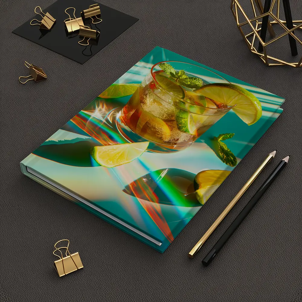 Iced Cocktail Lime Mint Teal Summer – Notebooks
