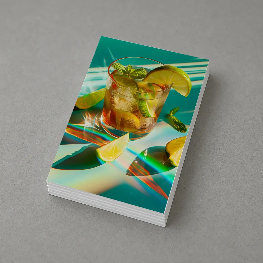 Iced Cocktail Lime Mint Teal Summer – Postcards