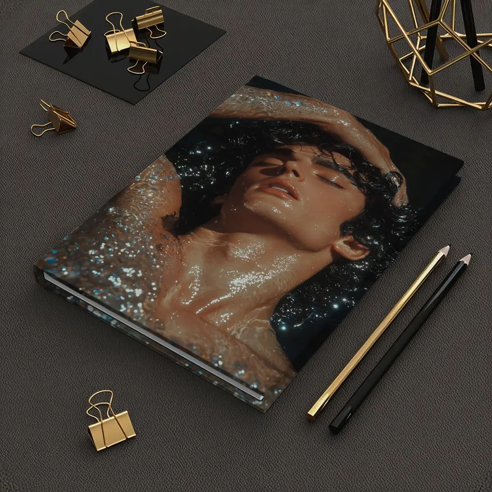Young Man Wet Dark Water Glistening – Notebooks
