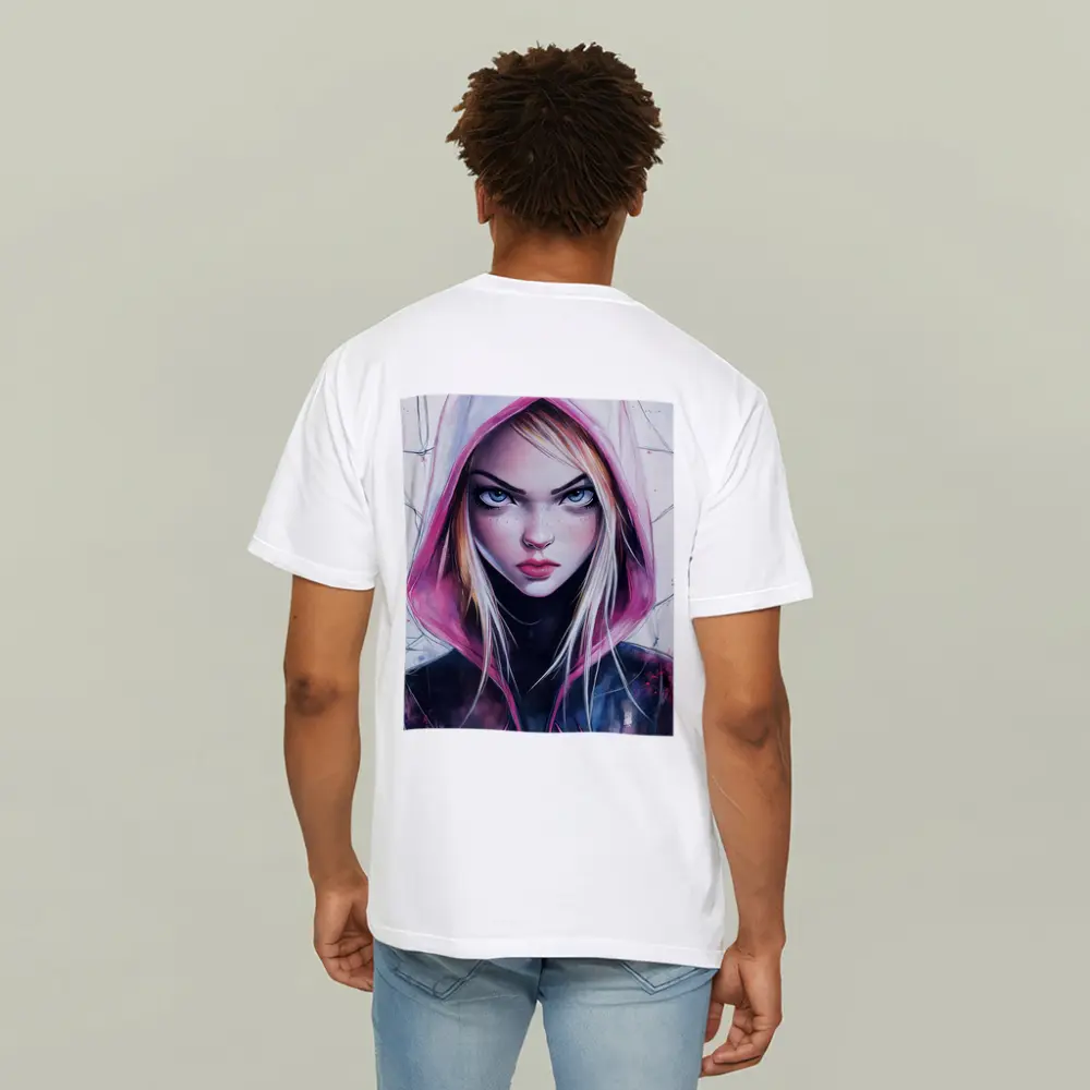 Spider Gwen Watercolor Art White Hood – T-Shirts