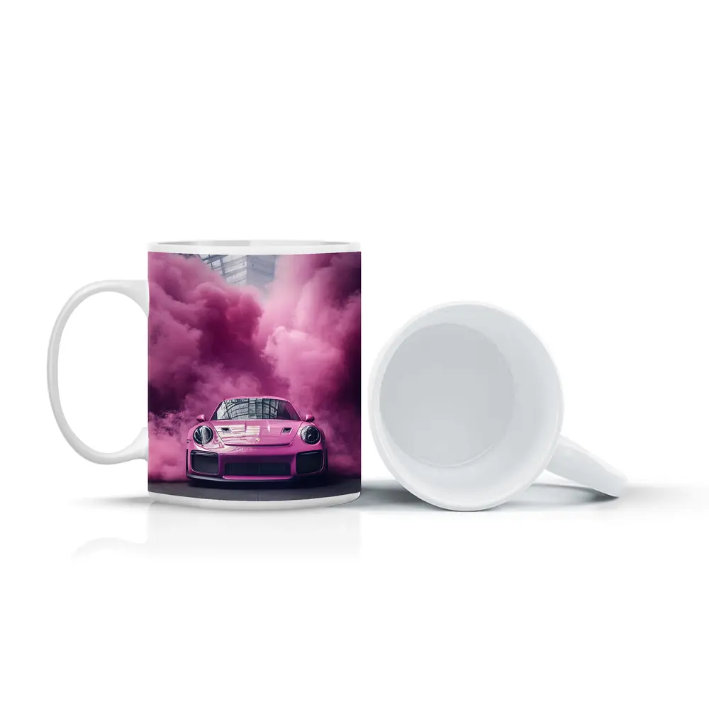 Pink Porsche 911 GT2 RS Smoke Cloud – Mugs