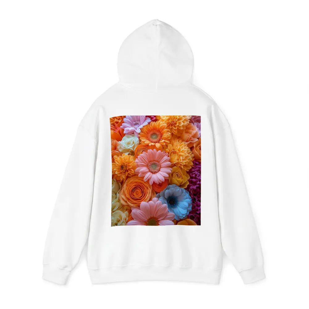 Colorful Gerbera Daisy and Rose Flower Arrangement – Hoodies