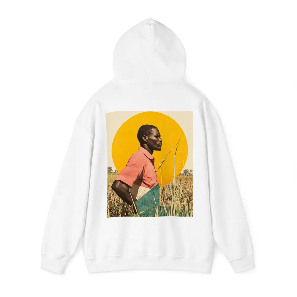 Young Man Standing in Golden Wheat Field – Hoodies