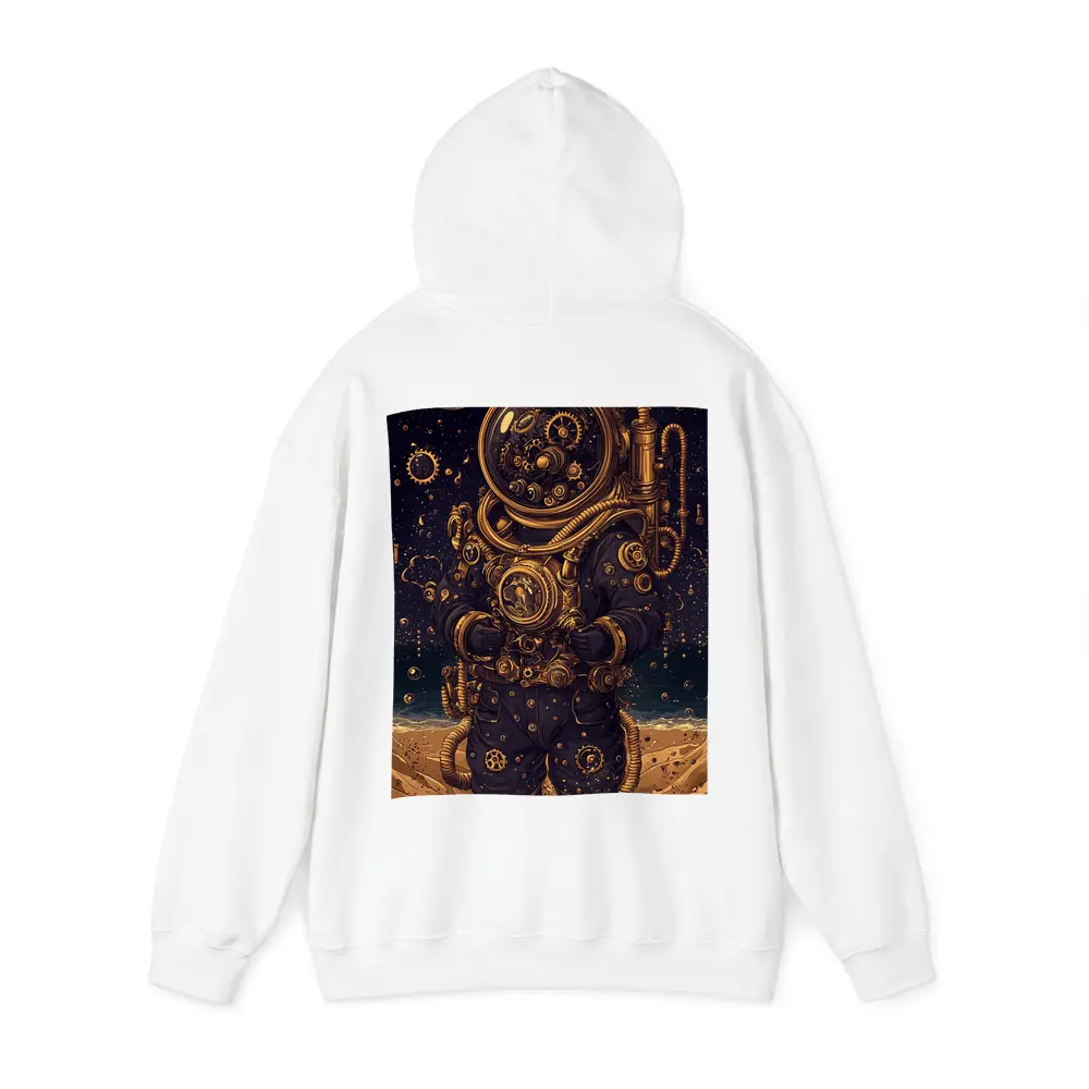Steampunk Astronaut Standing On Alien Desert – Hoodies